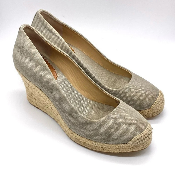 J. Crew Shoes - J. Crew Neutral Jute Wedges Gray and Tan Size 8